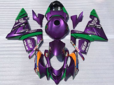 Discount 2004-2005 Purple and Green Trick Star Kawasaki ZX10R Motorcycle Fairings Canada