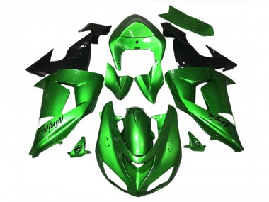 Discount 2006-2007 Green Glossy Black Kawasaki ZX10R Motorcycle Fairings Canada