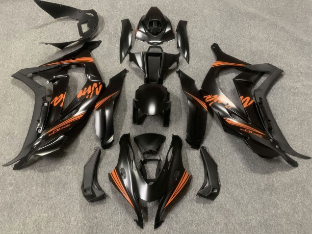 Discount 2016-2019 Matte Black Orange Ninja Kawasaki ZX10R Motorcycle Fairings Canada