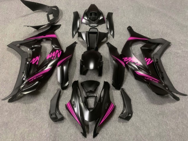 Discount 2016-2019 Matte Black Pink Ninja Kawasaki ZX10R Motorcycle Fairings Canada