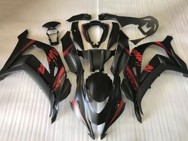 Discount 2016-2019 Matte Black Red Ninja Kawasaki ZX10R Motorcycle Fairings Canada
