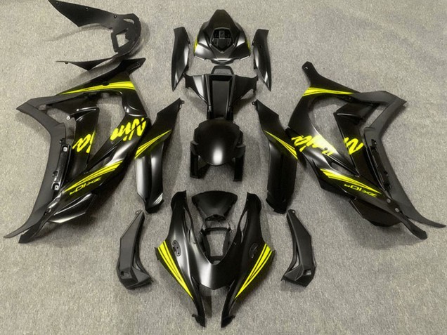Discount 2016-2019 Matte Black Yellow Ninja Kawasaki ZX10R Motorcycle Fairings Canada