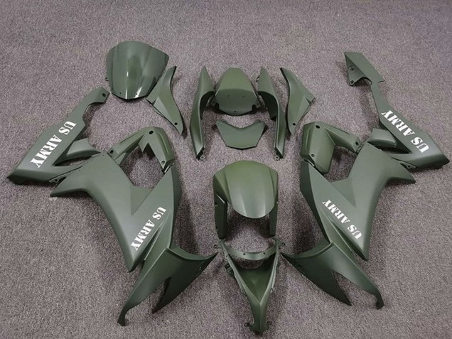 Discount 2008-2010 US Army Green Kawasaki ZX10R Motorcycle Fairings Canada