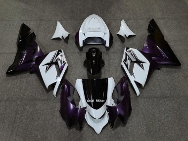 Discount 2004-2005 White Purple and Black Kawasaki ZX10R Motorcycle Fairings Canada