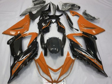 Discount 2013-2018 Orange Glossy Black Kawasaki ZX6R Motorcycle Fairings Canada