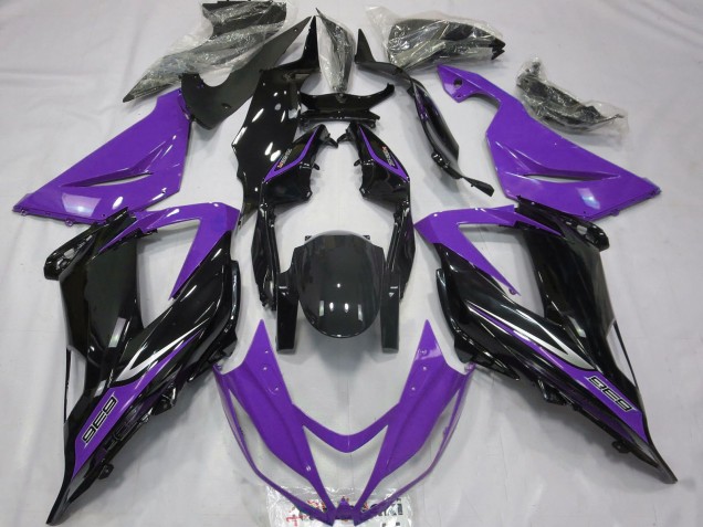 Discount 2013-2018 Purple Glossy Black Kawasaki ZX6R Motorcycle Fairings Canada