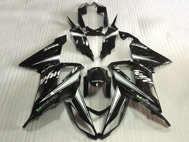 Discount 2013-2018 Glossy Black White Kawasaki ZX6R Motorcycle Fairings Canada