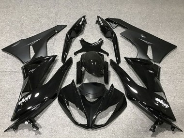Discount 2009-2012 Glossy Black Matte Black Kawasaki ZX6R Motorcycle Fairing Canada