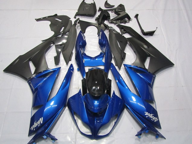 Discount 2009-2012 Blue Glossy Black Matte Black White Ninja Kawasaki ZX6R Motorcycle Fairings Canada