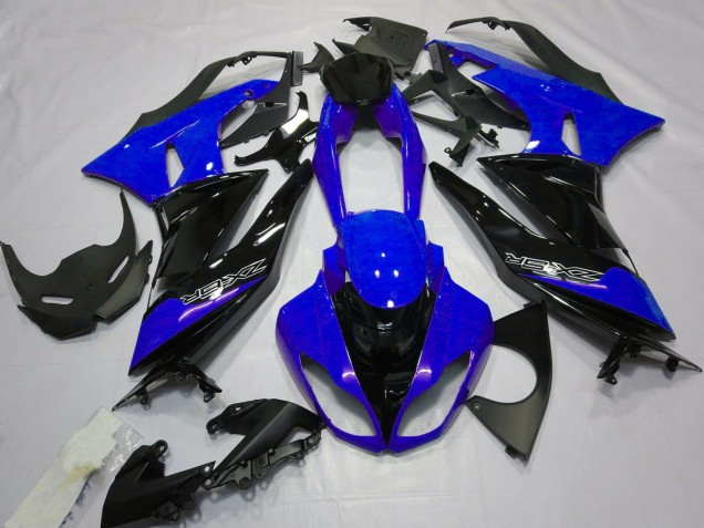 Discount 2009-2012 Blue Glossy Black Kawasaki ZX6R Motorcycle Fairings Canada