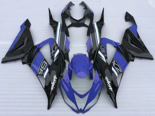 Discount 2013-2018 Blue Black White Kawasaki ZX6R Motorcycle Fairings Canada