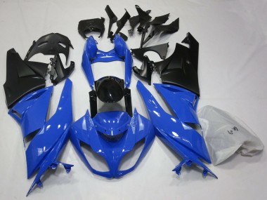 Discount 2009-2012 Blue Glossy Black Matte Black Kawasaki ZX6R Motorcycle Fairings Canada