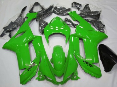Discount 2007-2008 Glossy Green Kawasaki ZX6R Motorcycle Fairings Canada