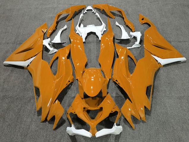 Discount 2019-2023 White Orange Kawasaki ZX6R Motorcycle Fairings Canada