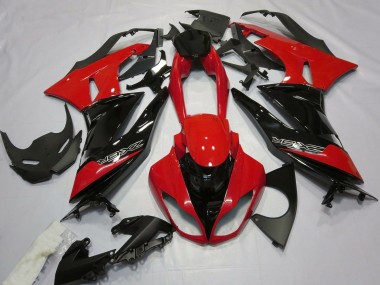 Discount 2009-2012 Red Glossy Black Kawasaki ZX6R Motorcycle Fairings Canada