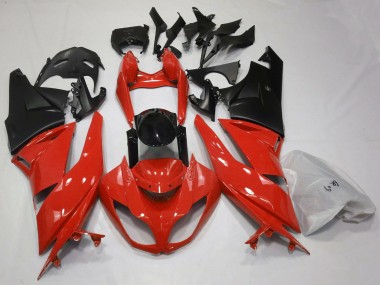 Discount 2009-2012 Red Glossy Black Matte Black Kawasaki ZX6R Motorcycle Fairings Canada