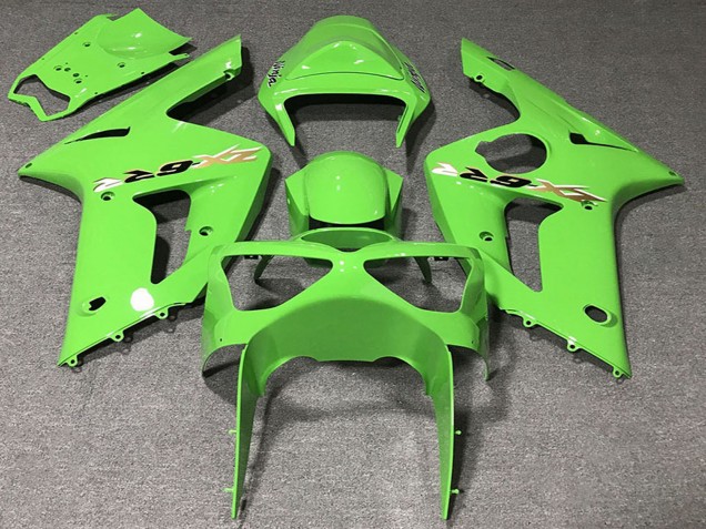 Discount 2003-2004 Light Green Kawasaki ZX6R Motorcycle Fairings Canada