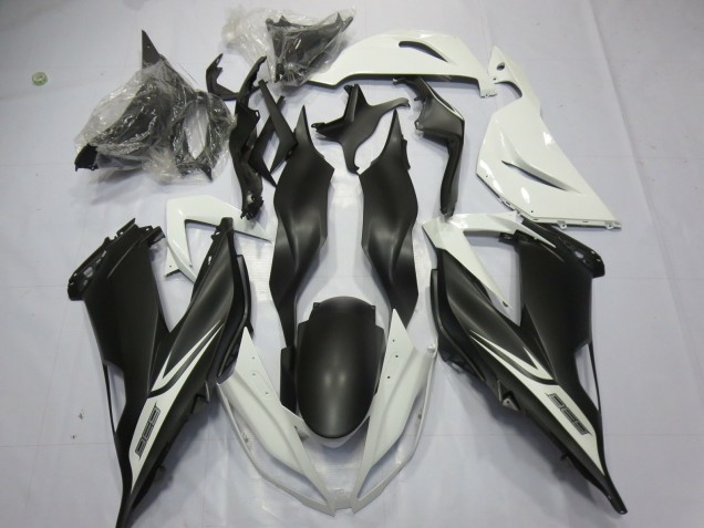 Discount 2013-2018 White Matte Black Kawasaki ZX6R Motorcycle Fairings Canada