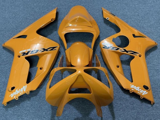 Discount 2003-2004 Orange Kawasaki ZX6R Motorcycle Fairings Canada