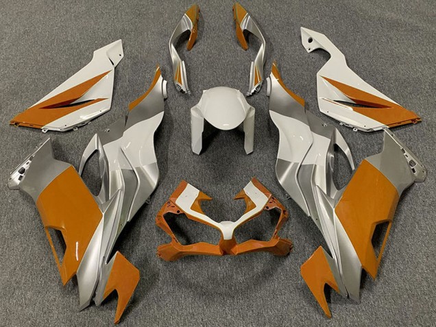 Discount 2019-2023 White Silver Orange Kawasaki ZX6R Motorcycle Fairings Canada