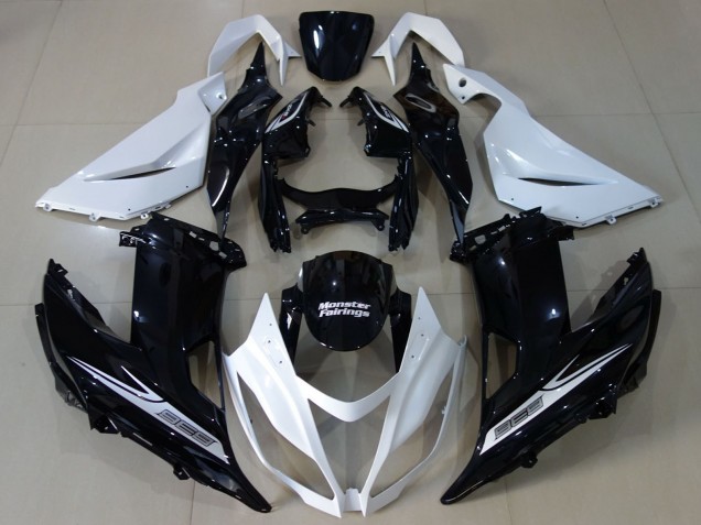 Discount 2013-2018 White Glossy Black Kawasaki ZX6R Motorcycle Fairing Canada