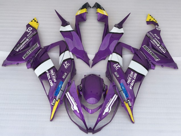 Discount 2013-2018 Purple Yellow White Blue Kawasaki ZX6R Motorcycle Fairings Canada