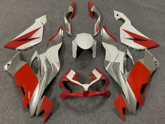 Discount 2019-2023 White Silver Red Kawasaki ZX6R Motorcycle Fairings Canada