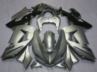 Discount 2003-2004 Silver Kawasaki ZX6R Motorcycle Fairings Canada
