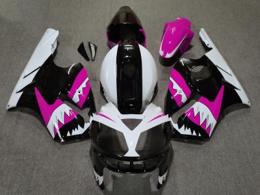 Discount 2002-2006 Pink Black White Shark Kawasaki ZX12R Motorcycle Fairings Canada