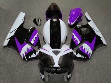 Discount 2002-2006 Purple Black White Shark Kawasaki ZX12R Motorcycle Fairings Canada