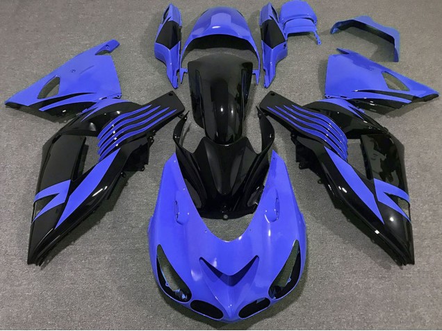 Discount 2006-2011 Blue Glossy Black Kawasaki ZX14R Motorcycle Fairings Canada