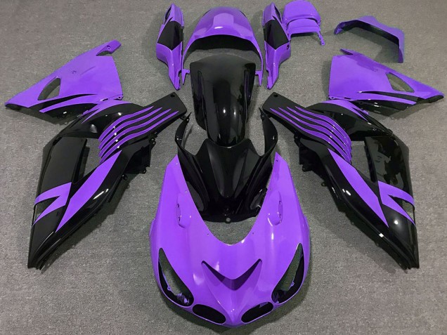 Discount 2006-2011 Purple Glossy Black Kawasaki ZX14R Motorcycle Fairing Canada