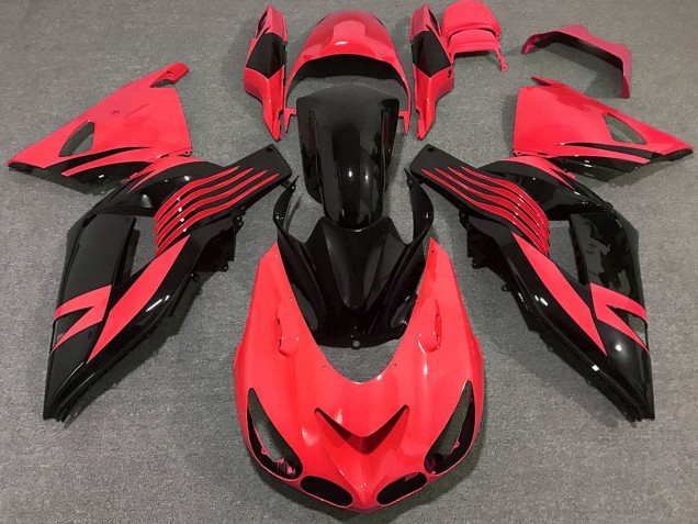 Discount 2006-2011 Red Glossy Black Kawasaki ZX14R Motorcycle Fairing Canada