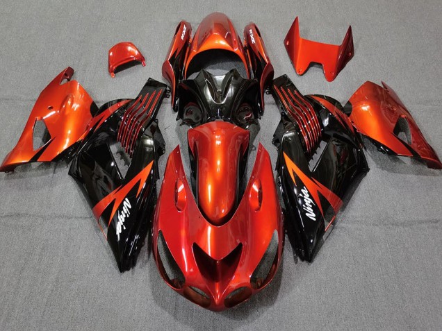 Discount 2006-2011 Red Glossy Black Kawasaki ZX14R Motorcycle Fairings Canada