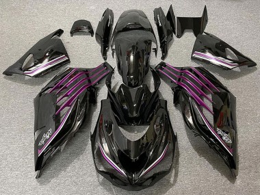 Discount 2012-2021 Glossy Black Purple Kawasaki ZX14R Motorcycle Fairings Canada