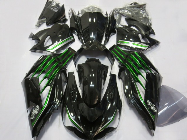 Discount 2012-2024 Glossy Black Green Kawasaki ZX14R ZZR 1400 Motorcycle Fairings Canada