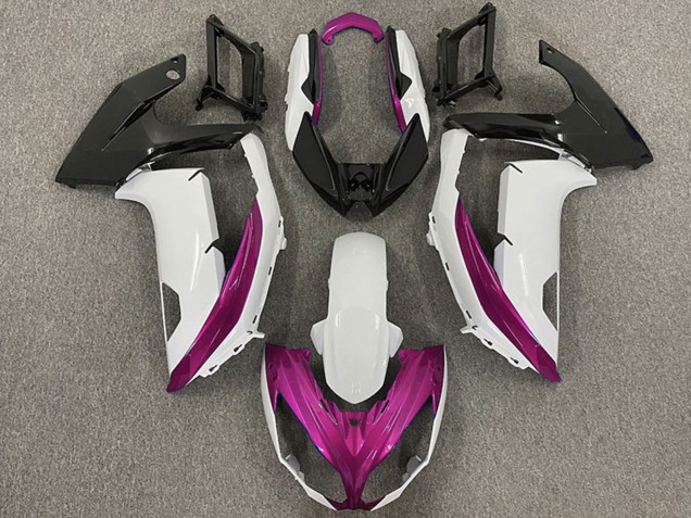 Discount 2009-2011 White Magenta Matte Black Kawasaki Ninja 650R Motorcycle Fairings Canada