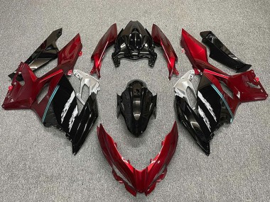 Discount 2018-2024 Red Glossy Black Kawasaki Ninja 400 Motorcycle Fairings Canada