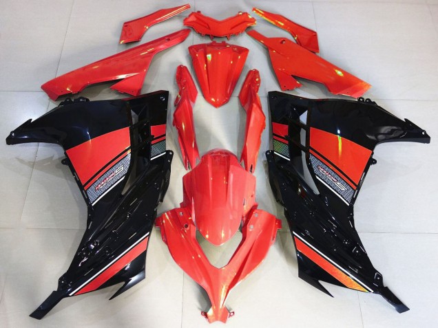 Discount 2013-2018 Red Black Kawasaki Ninja 300 Motorcycle Fairing Canada