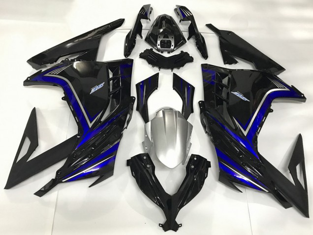 Discount 2013-2018 Glossy Black Blue Kawasaki Ninja 300 Motorcycle Fairings Canada