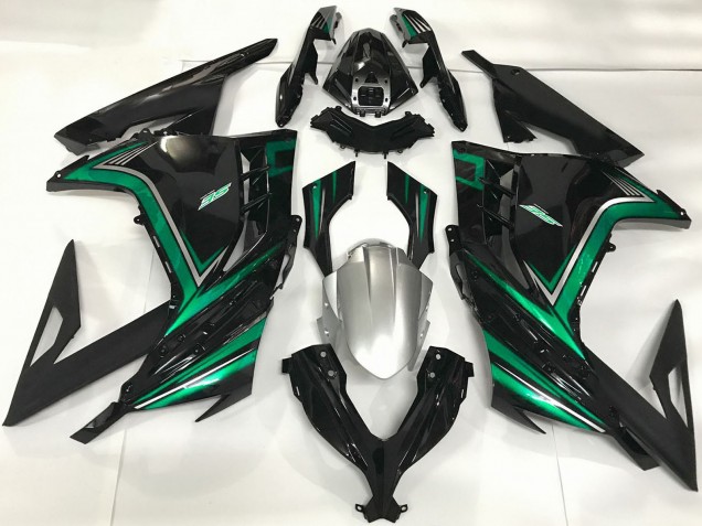 Discount 2013-2018 Glossy Black Emerald Green Kawasaki Ninja 300 Motorcycle Fairings Canada