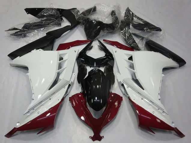 Discount 2013-2018 White Maroon Red Black Kawasaki Ninja 300 Motorcycle Fairings Canada