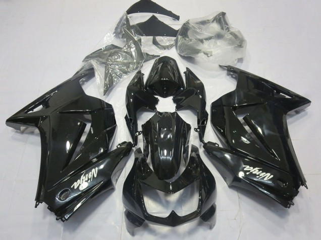 Discount 2008-2012 Glossy Black White Ninja Kawasaki Ninja 250 Motorcycle Fairings Canada