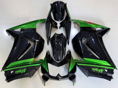 Discount 2008-2012 Green Glossy Black Kawasaki Ninja 250 Motorcycle Fairings Canada