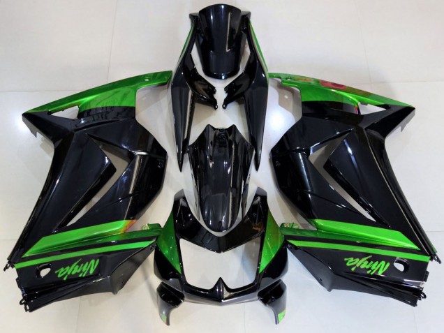Discount 2008-2012 Green Glossy Black Kawasaki Ninja 250 Motorcycle Fairings Canada