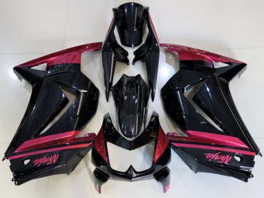 Discount 2008-2012 Glossy Black Red Kawasaki Ninja 250 Motorcycle Fairings Canada