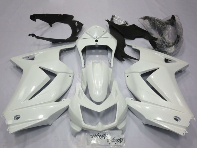Discount 2008-2012 Glossy White Kawasaki Ninja 250 Motorcycle Fairings Canada