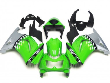 Discount 2008-2012 Green Silver Black Kawasaki Ninja 250 Motorcycle Fairings Canada