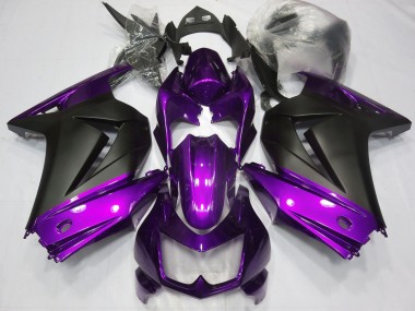 Discount 2008-2012 Purple Matte Black Kawasaki Ninja 250 Motorcycle Fairings Canada
