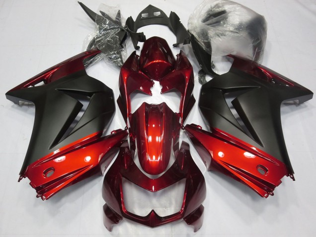 Discount 2008-2012 Red Matte Black Kawasaki Ninja 250 Motorcycle Fairings Canada